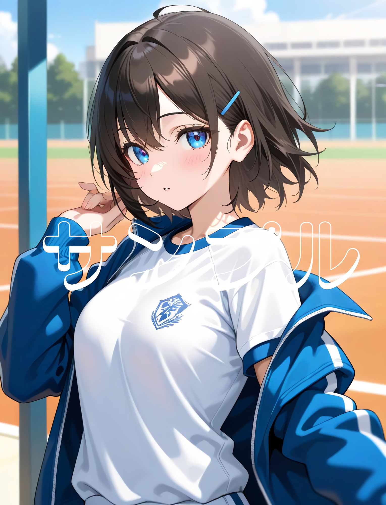 サンプル画像2:かわいい女の子の絵  2巻  体操服の美少女(ウワバキワスレター) [d_634877]