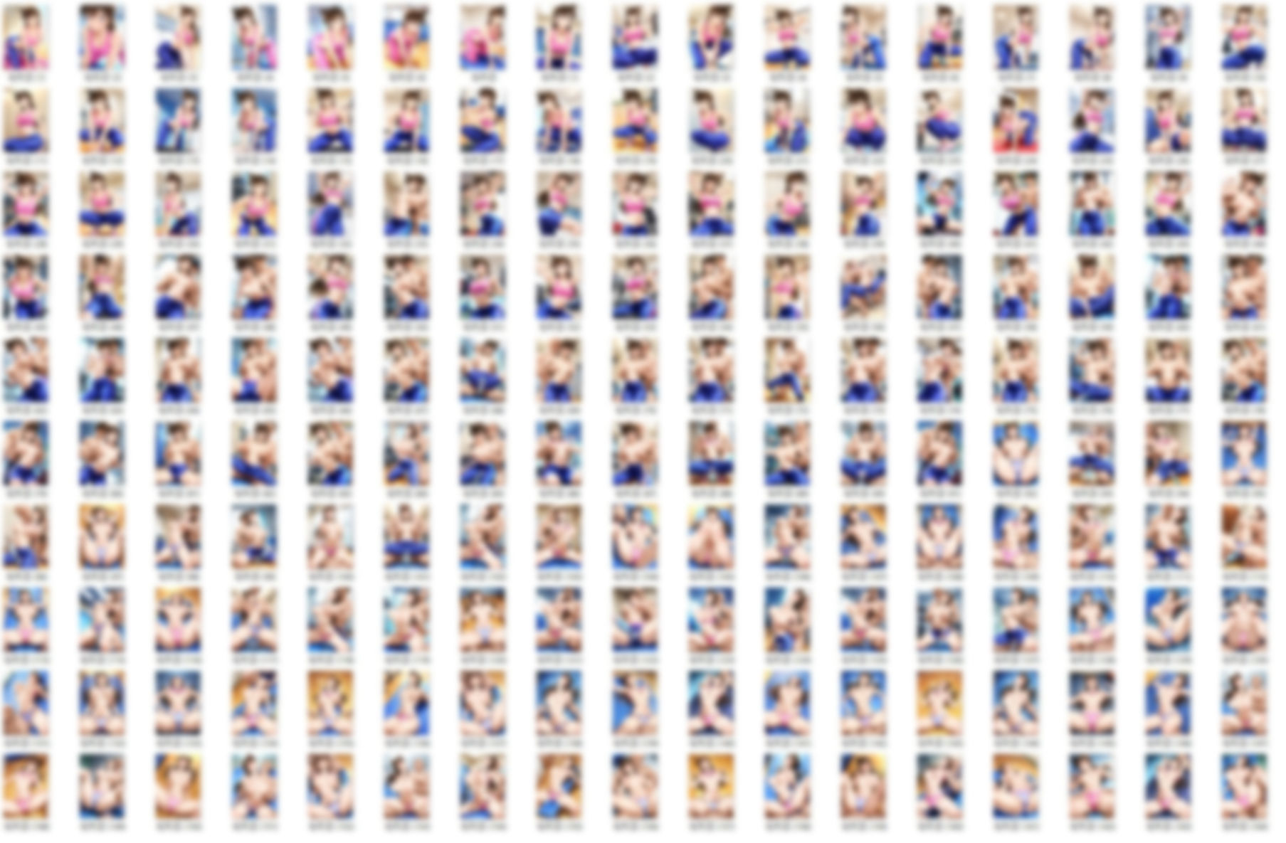 サンプル画像1:毛〇蘭  スポーツジムでいたずらされる(HIGMアート) [d_634935]