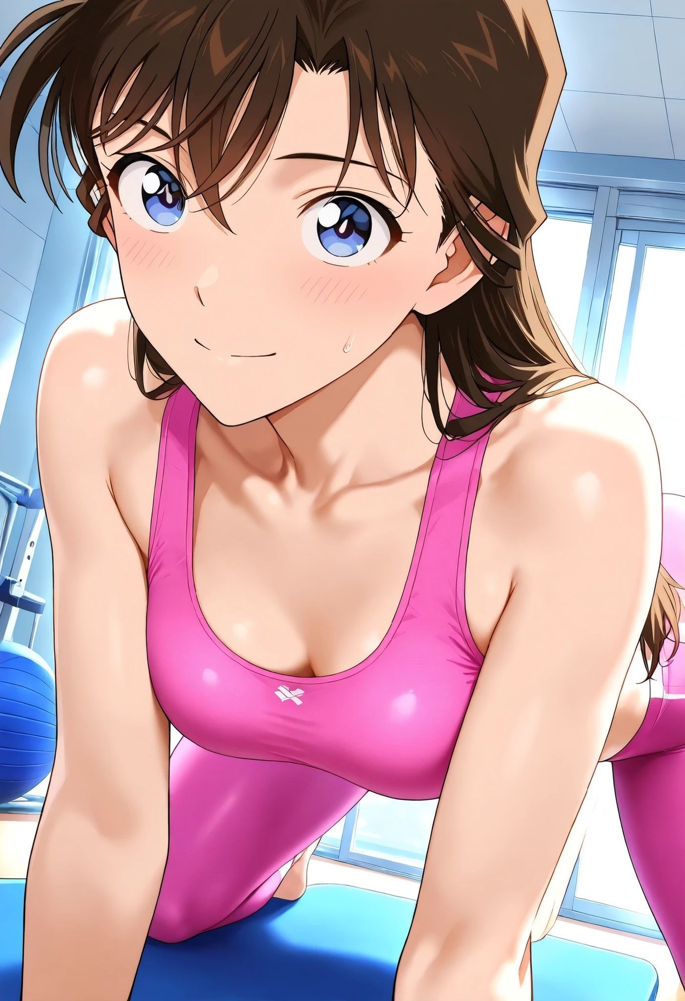 サンプル画像2:毛〇蘭  スポーツジムでいたずらされる(HIGMアート) [d_634935]