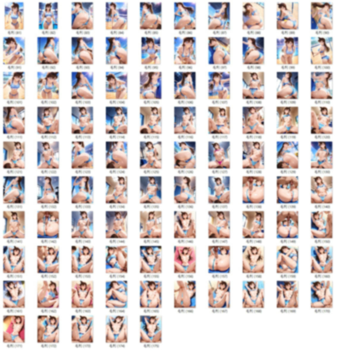 サンプル画像2:毛〇蘭  ビーチバレーコス(HIGMアート) [d_634945]