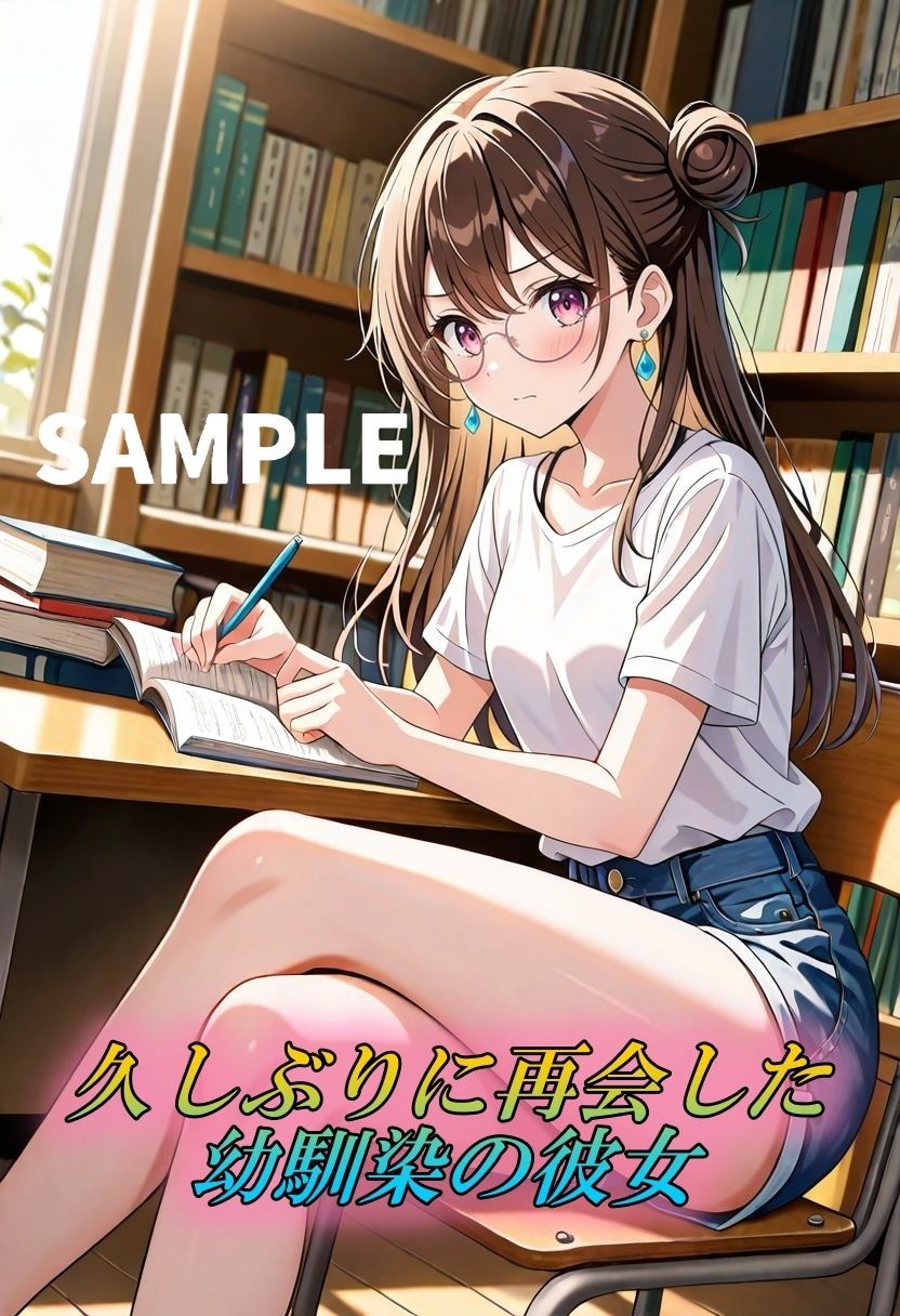 大学の幼馴染が勉強する振りしてムラついてたw 画像1