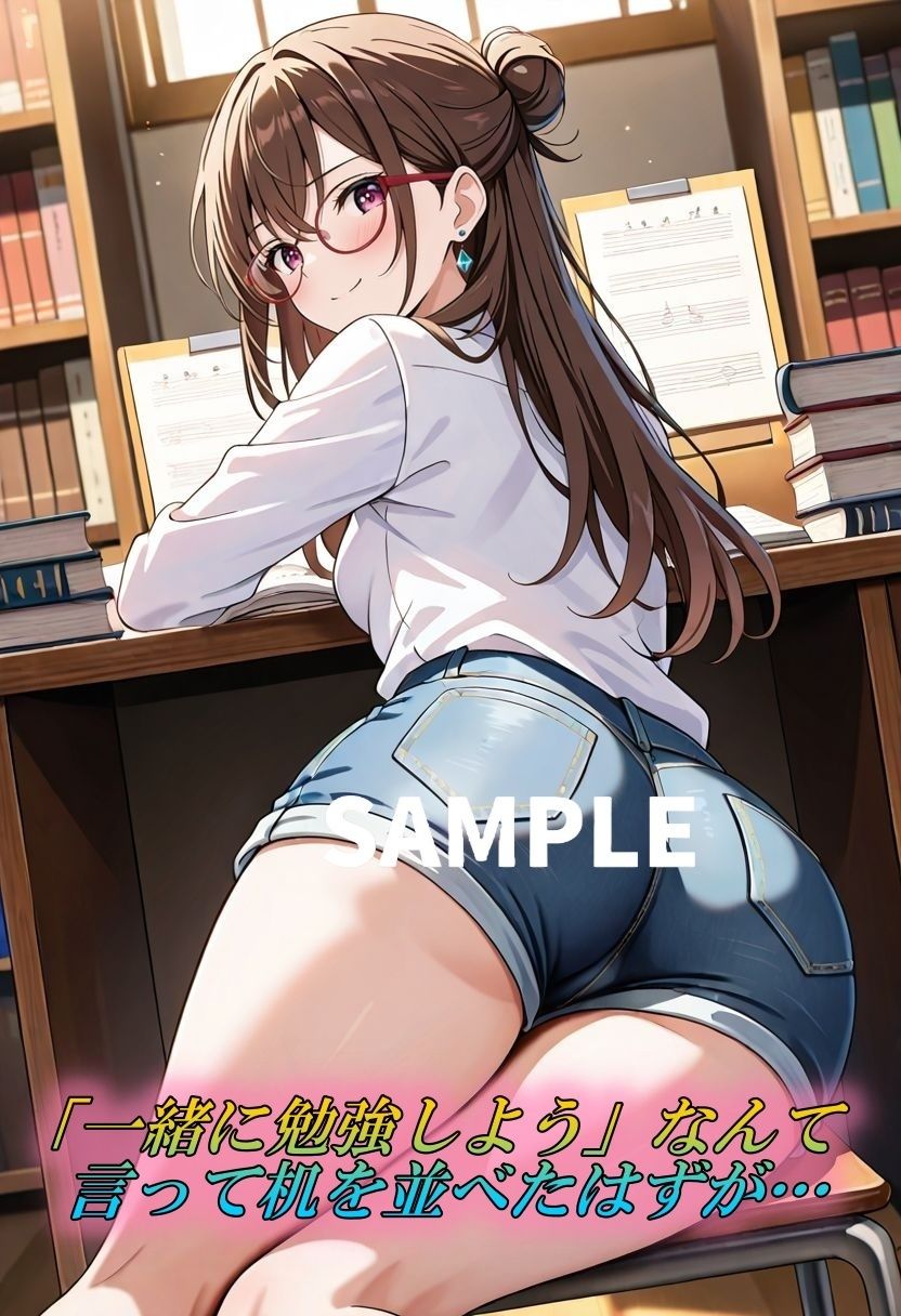 大学の幼馴染が勉強する振りしてムラついてたw 画像2