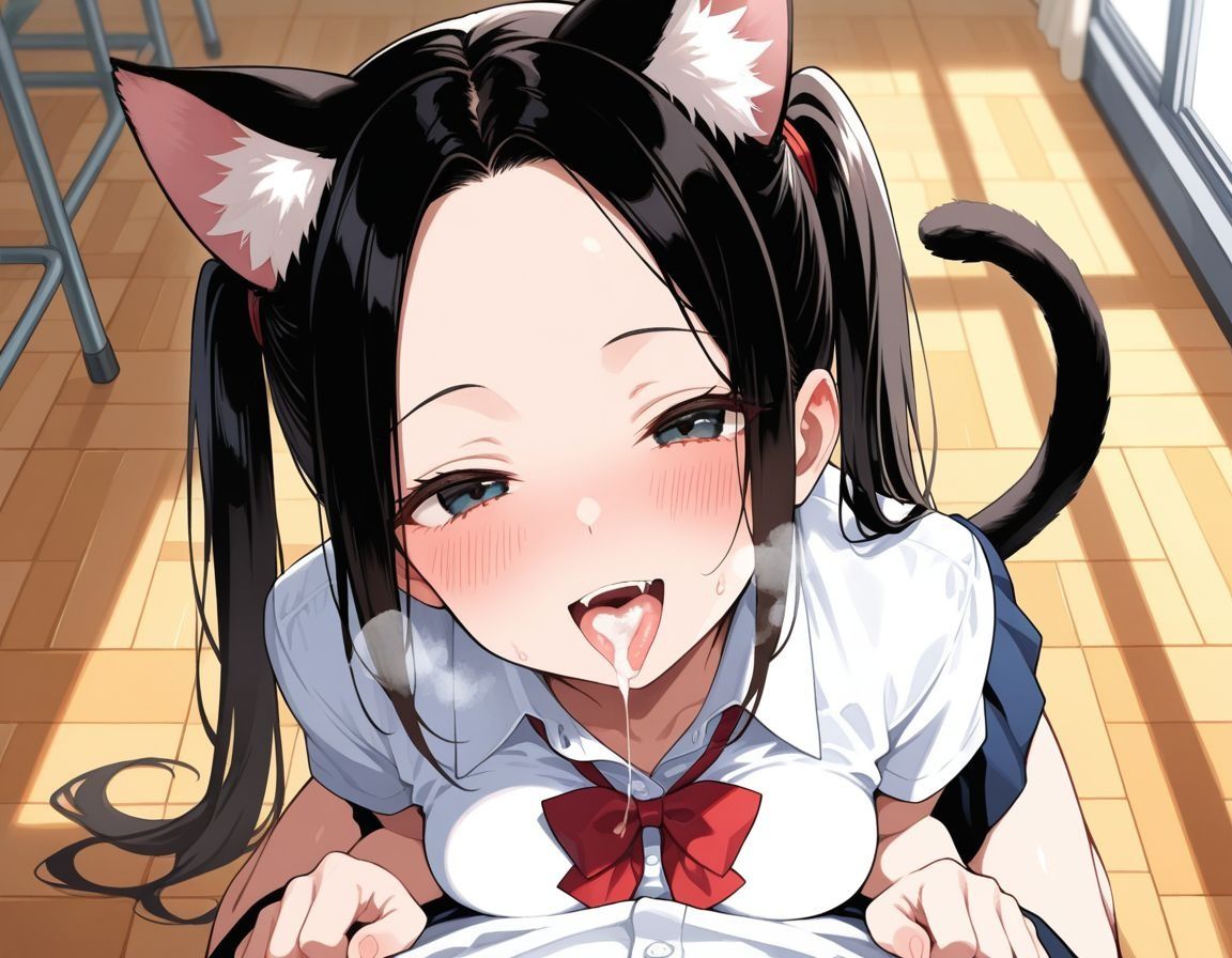 フェラチオしか勝たん〜口だけ奉仕〜【ネコ耳制服編】 画像9