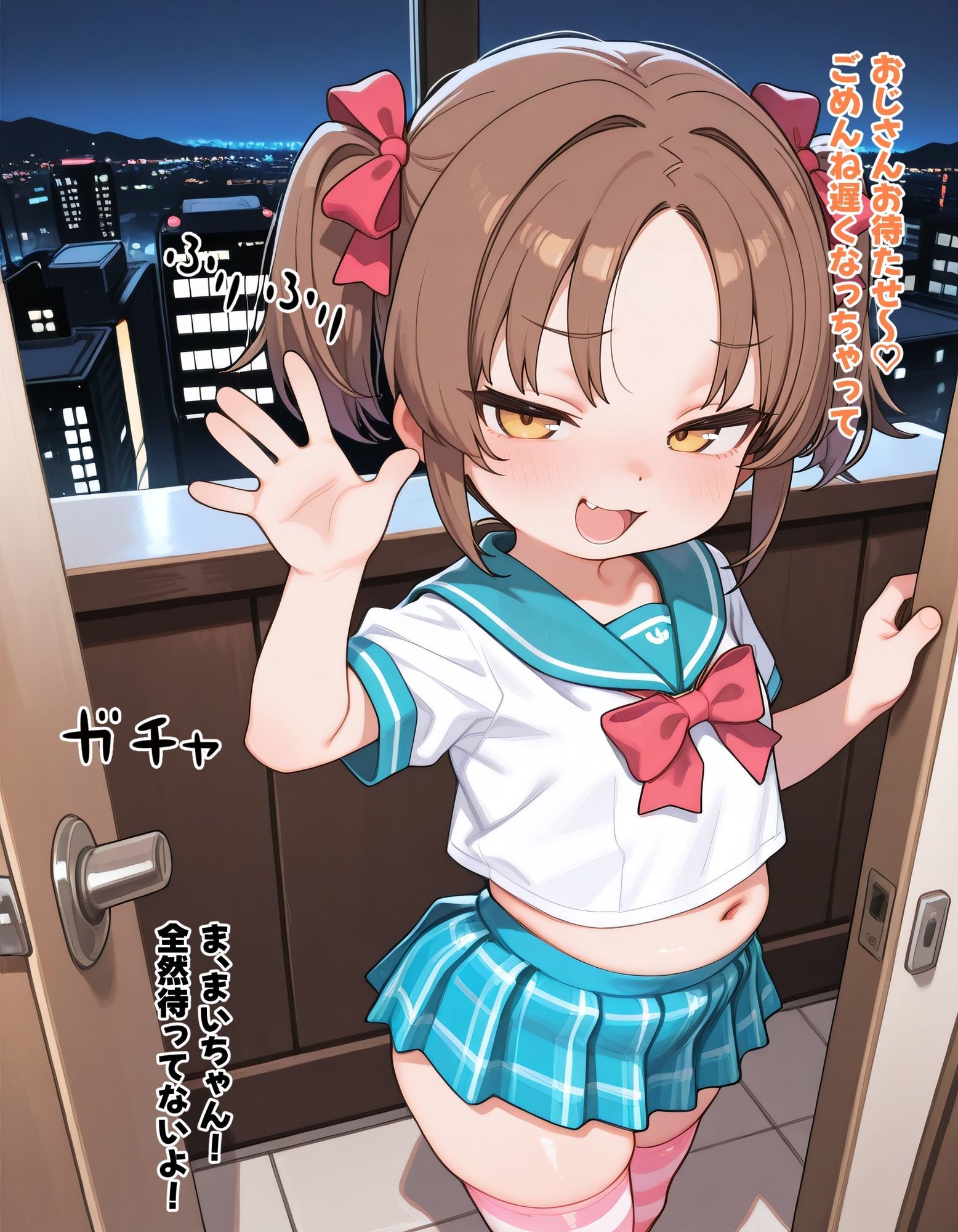 巨根おじとパパ活生意気ビ〇チまいちゃん 画像1