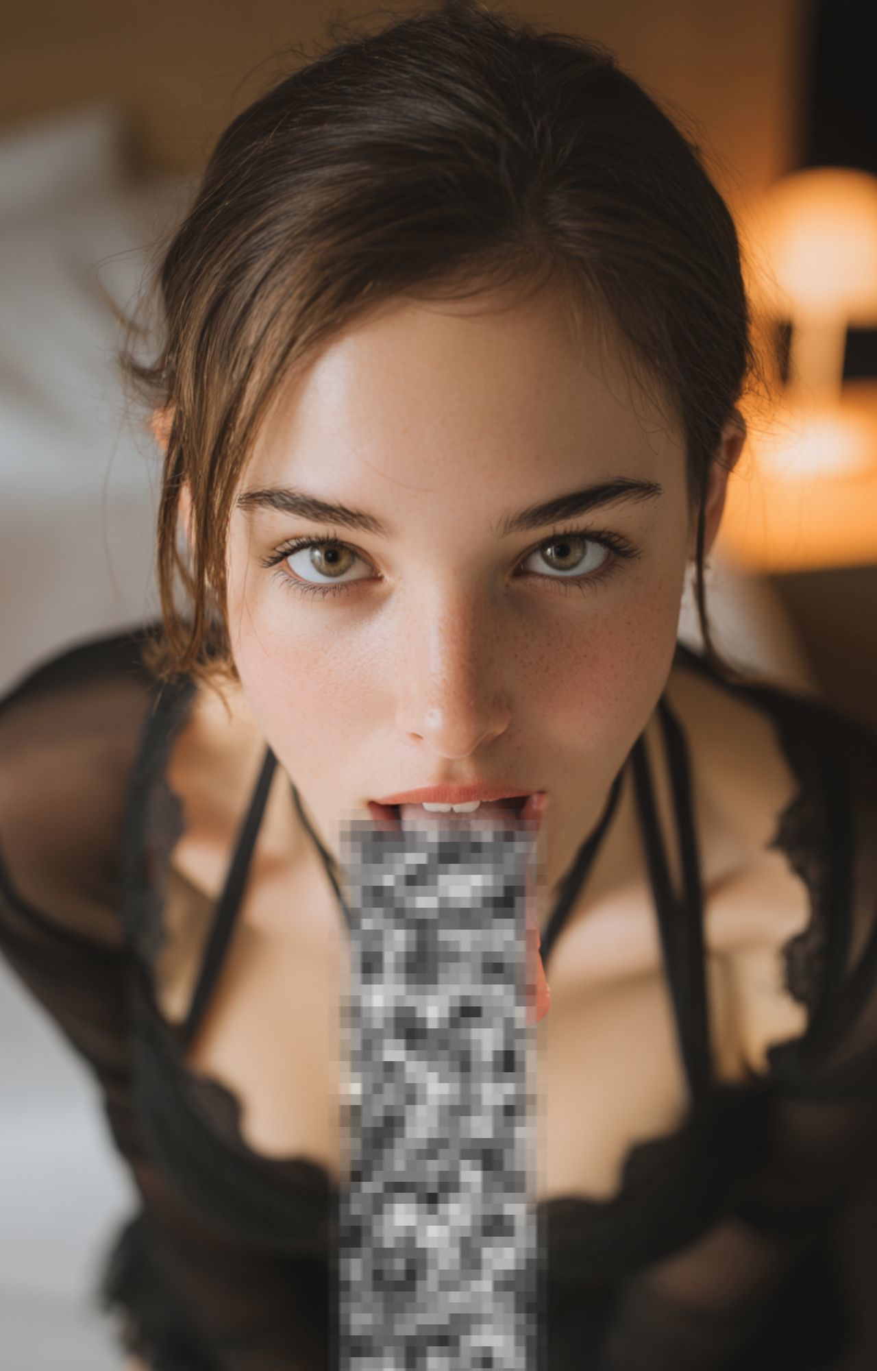 ロシア美女のフェラ顔 画像2
