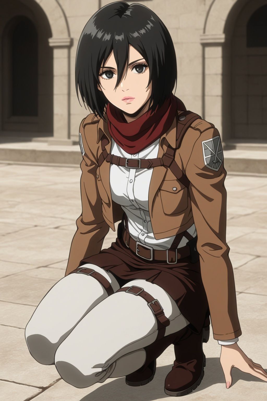 サンプル画像1:進●の巨人ミカサ 仲間のために上官に捧げた純潔(ダブルイーグル) [d_635212]