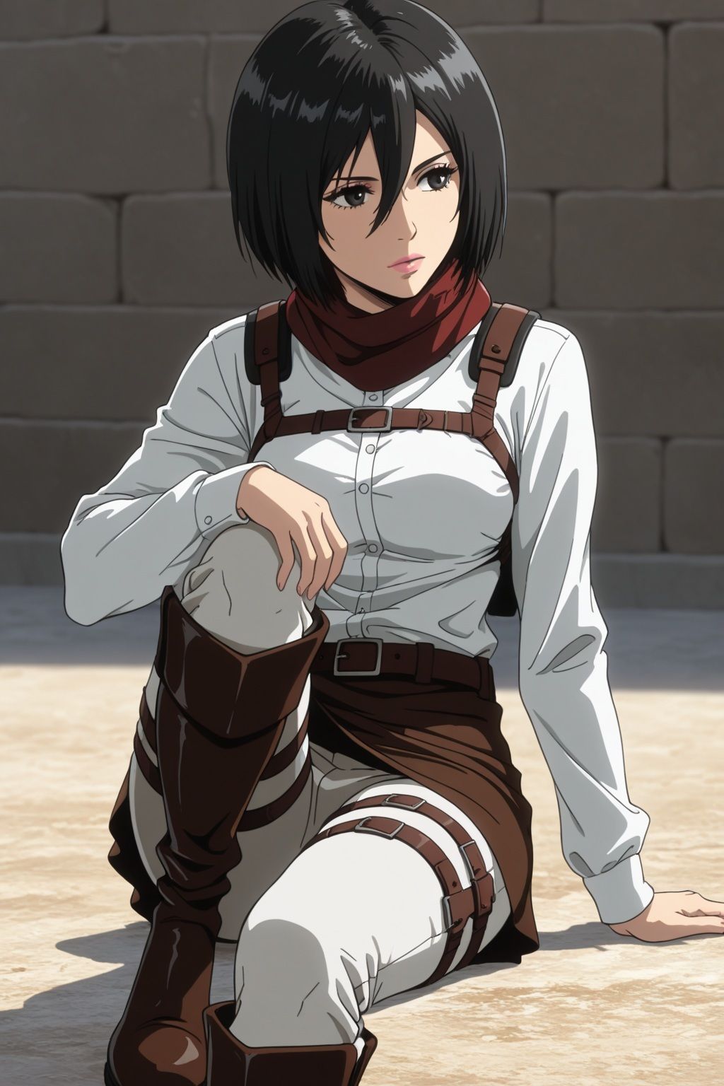 サンプル画像2:進●の巨人ミカサ 仲間のために上官に捧げた純潔(ダブルイーグル) [d_635212]