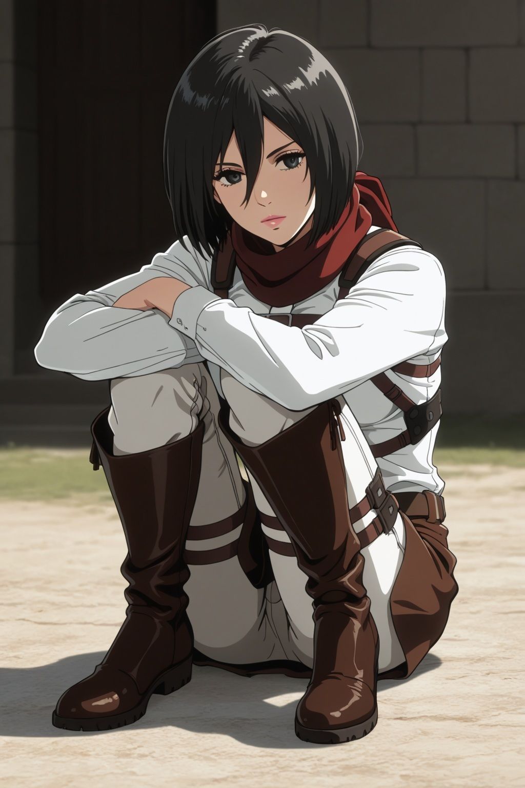 サンプル画像3:進●の巨人ミカサ 仲間のために上官に捧げた純潔(ダブルイーグル) [d_635212]