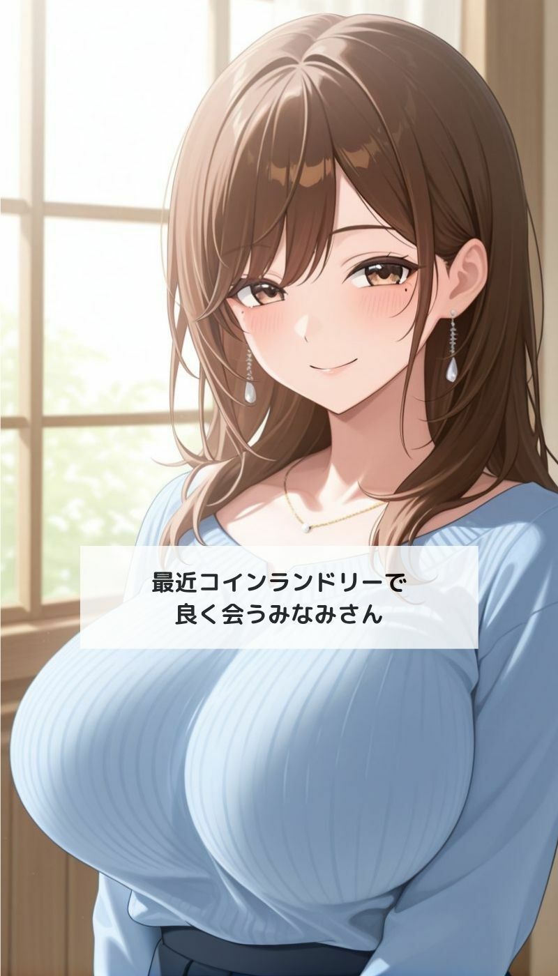 コインランドリーでうたた寝していたら襲●た欲求不満女子 画像1