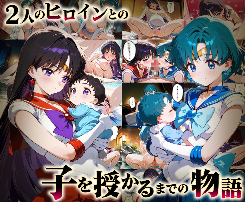 サンプル画像1:「生まれてきてよかった…」催●支配アプリで支配された2人のヒロインと‘家族’になるまでの話。_マ○キュリー×マ○ズ(ハニトー) [d_635301]