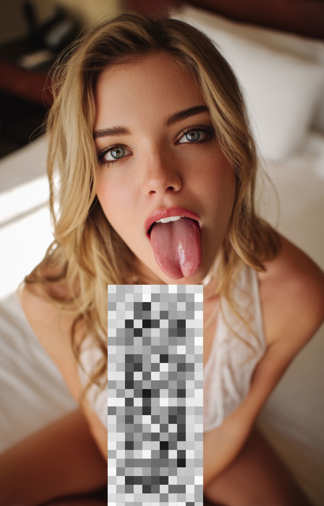 サンプル画像1:フェラ顔！オーストラリアの爆美女のフェラ顔(YK Publishing) [d_635475]