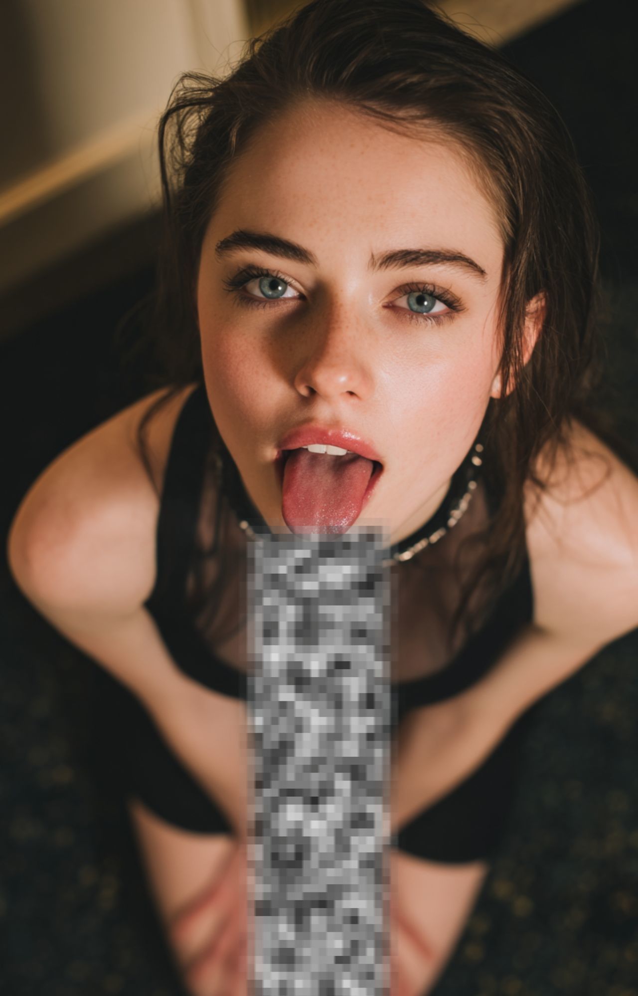 フェラ顔！オーストラリアの爆美女のフェラ顔 画像2