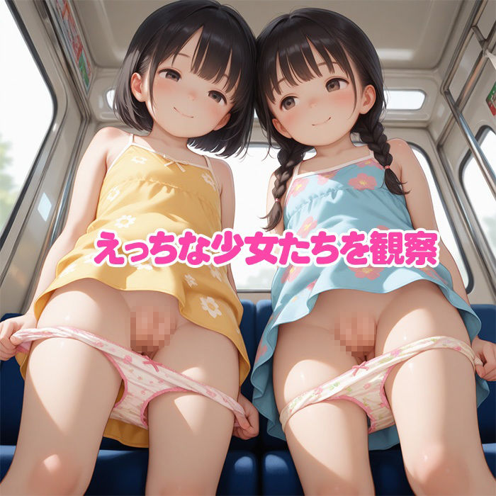 ロリパン少女のスカートの中身を覗き見 栗とりす エロ画像3
