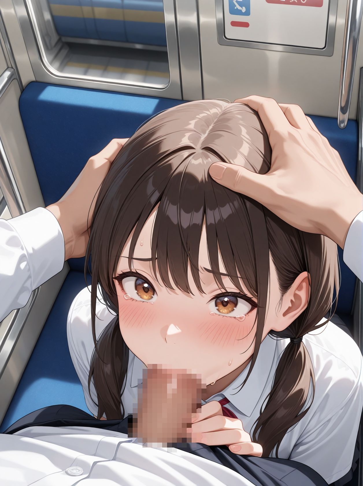 サンプル画像2:痴●電車〜狙われた女子校生は冤罪の復讐で集団にハメ撮りされる〜(蜜愛ハニー) [d_635563]