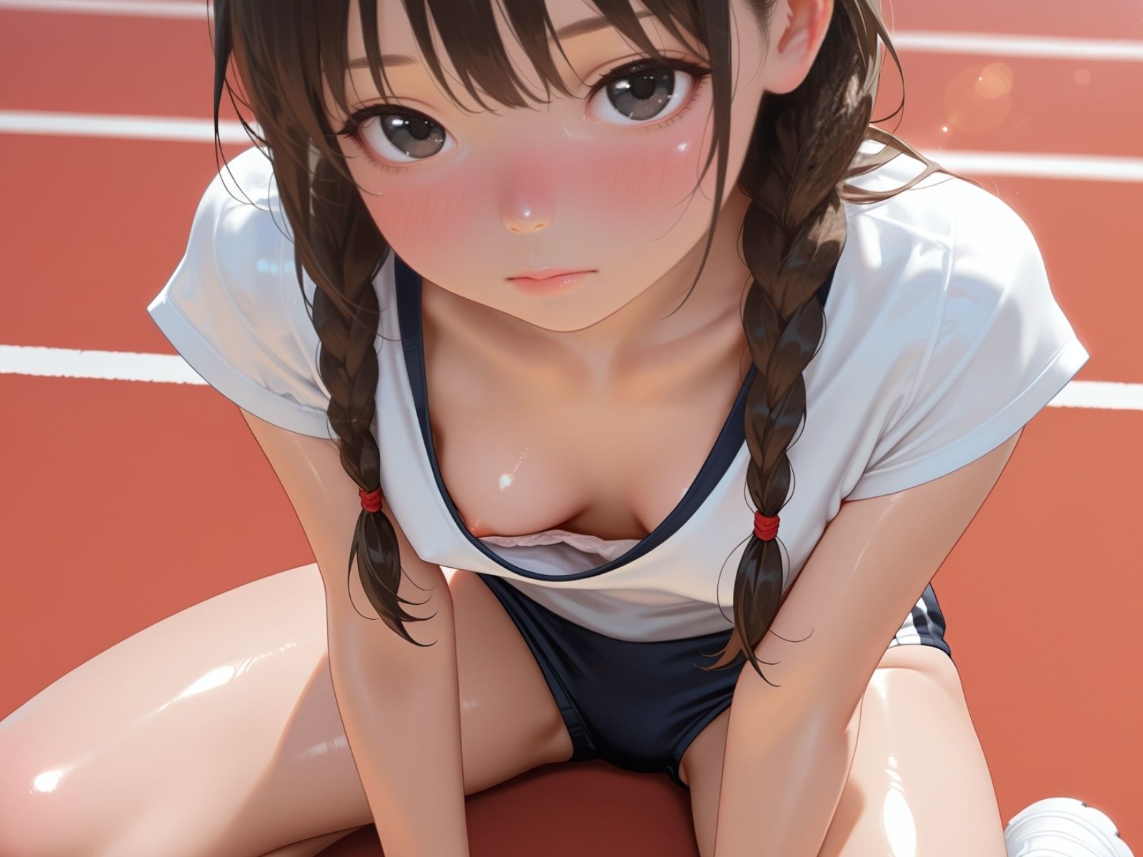 サンプル画像4:乳首ぽろりブラちらりハプニング(半熟チェリーパイ別館) [d_635605]