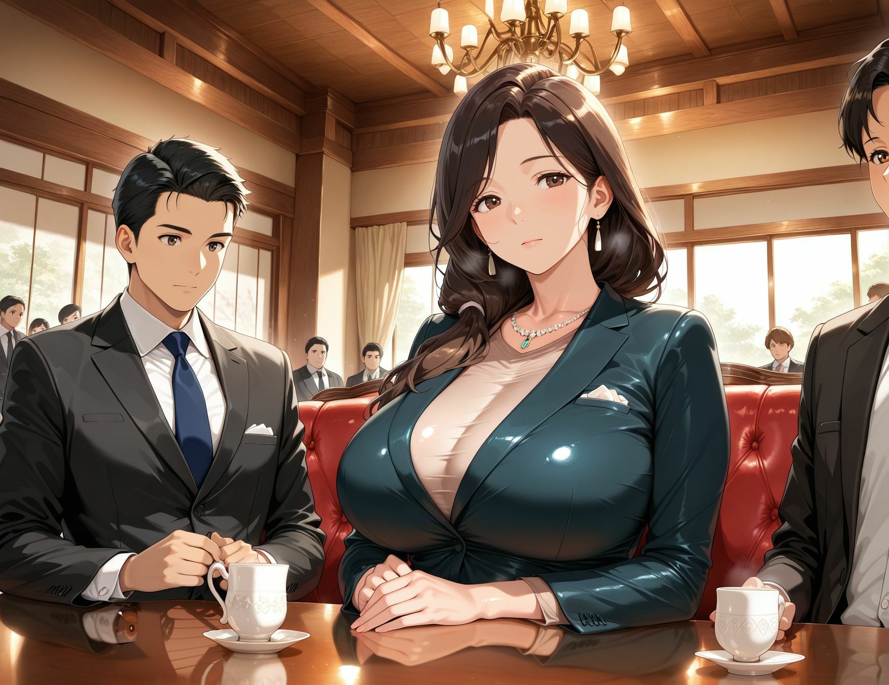 サンプル画像2:バリキャリ奥さんの発散  仕事のストレス発散は夜に部下と。(ヌけるイラスト出版社) [d_635631]