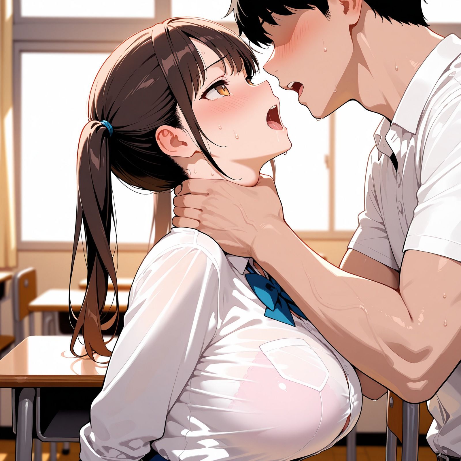 被虐・爆乳女子校生はみんなの肉便器2