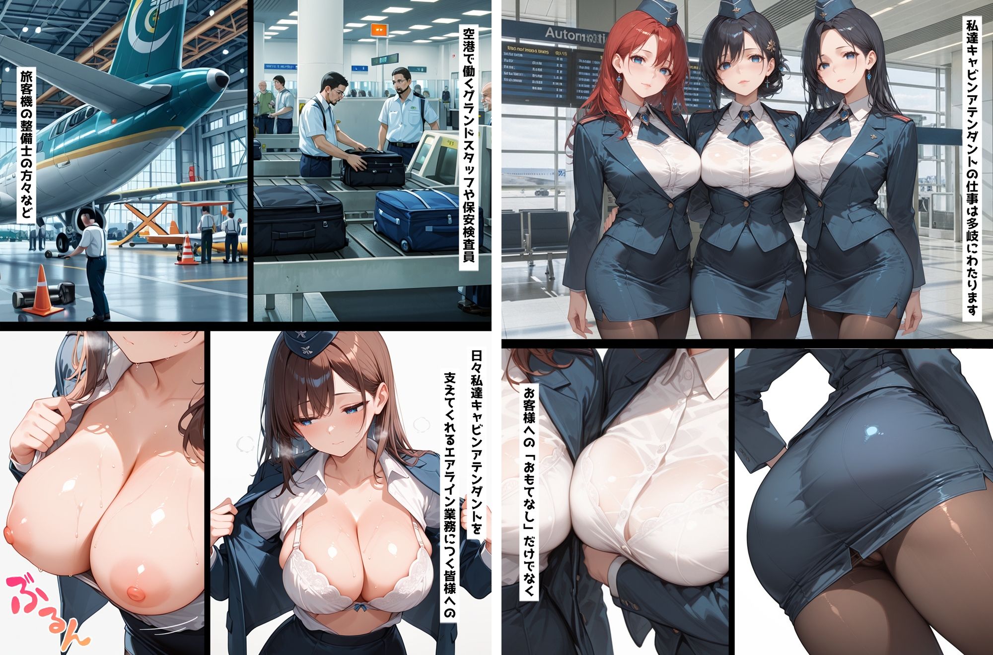 HoneyJunction総集編7  オープンカフェバニー バニーシリーズ3＆イキまくりCA2【セリフ入有】 画像6