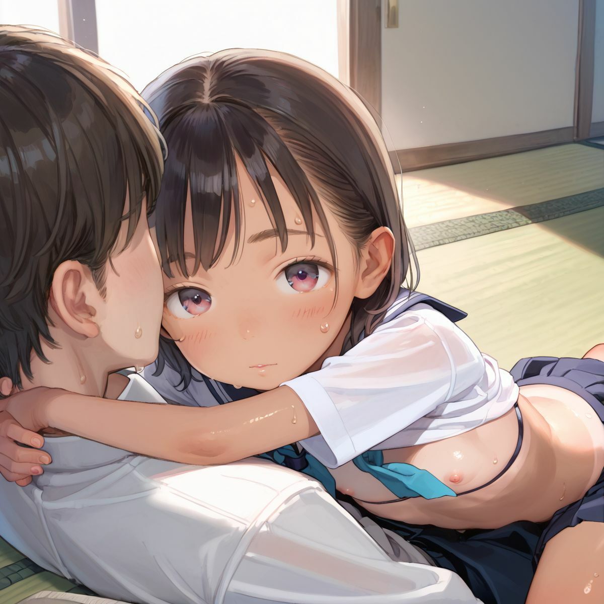 恋焦がれ、日焼けちっぱい美少女の憂鬱035