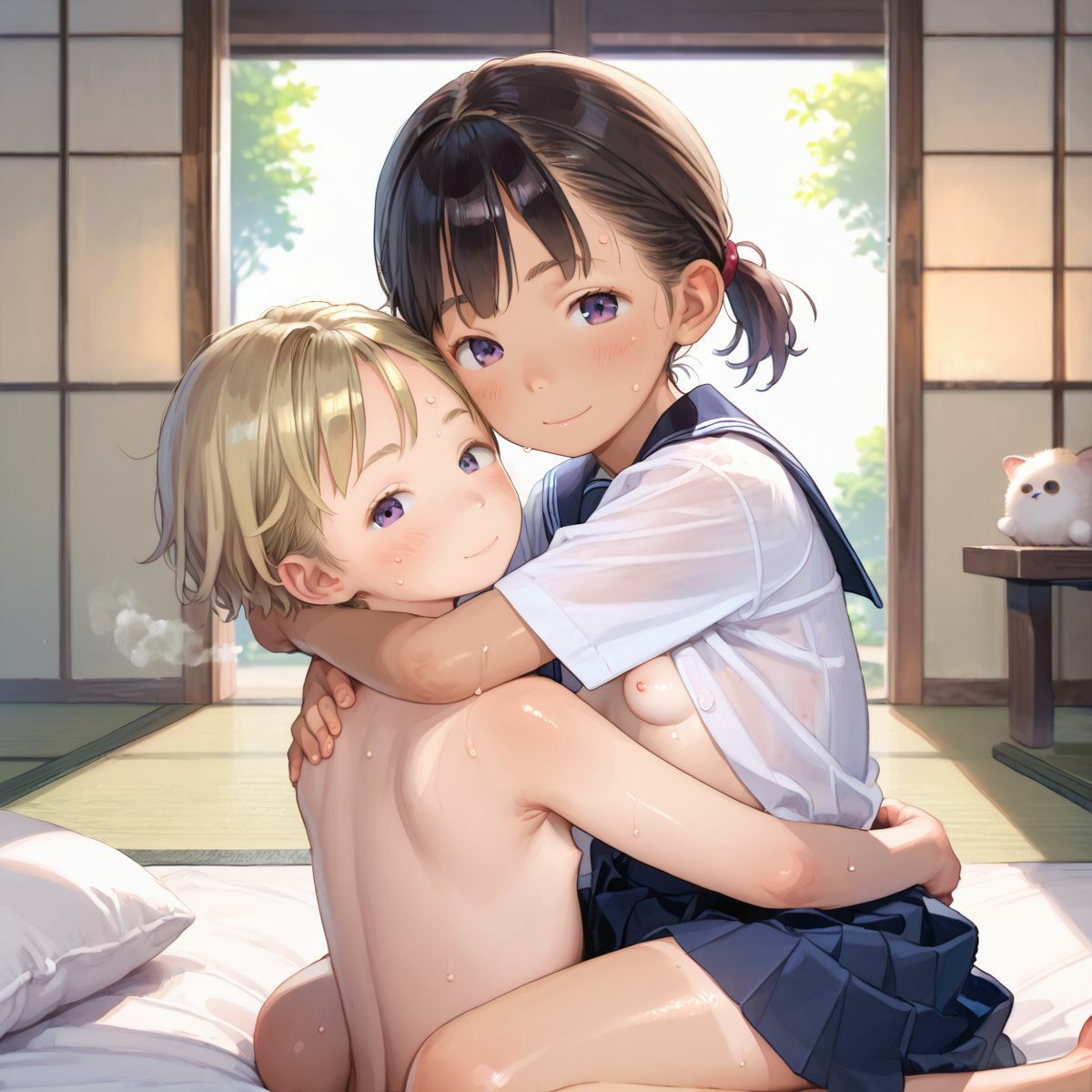 【エロ漫画】恋焦がれ、日焼けちっぱい美少女の憂鬱054