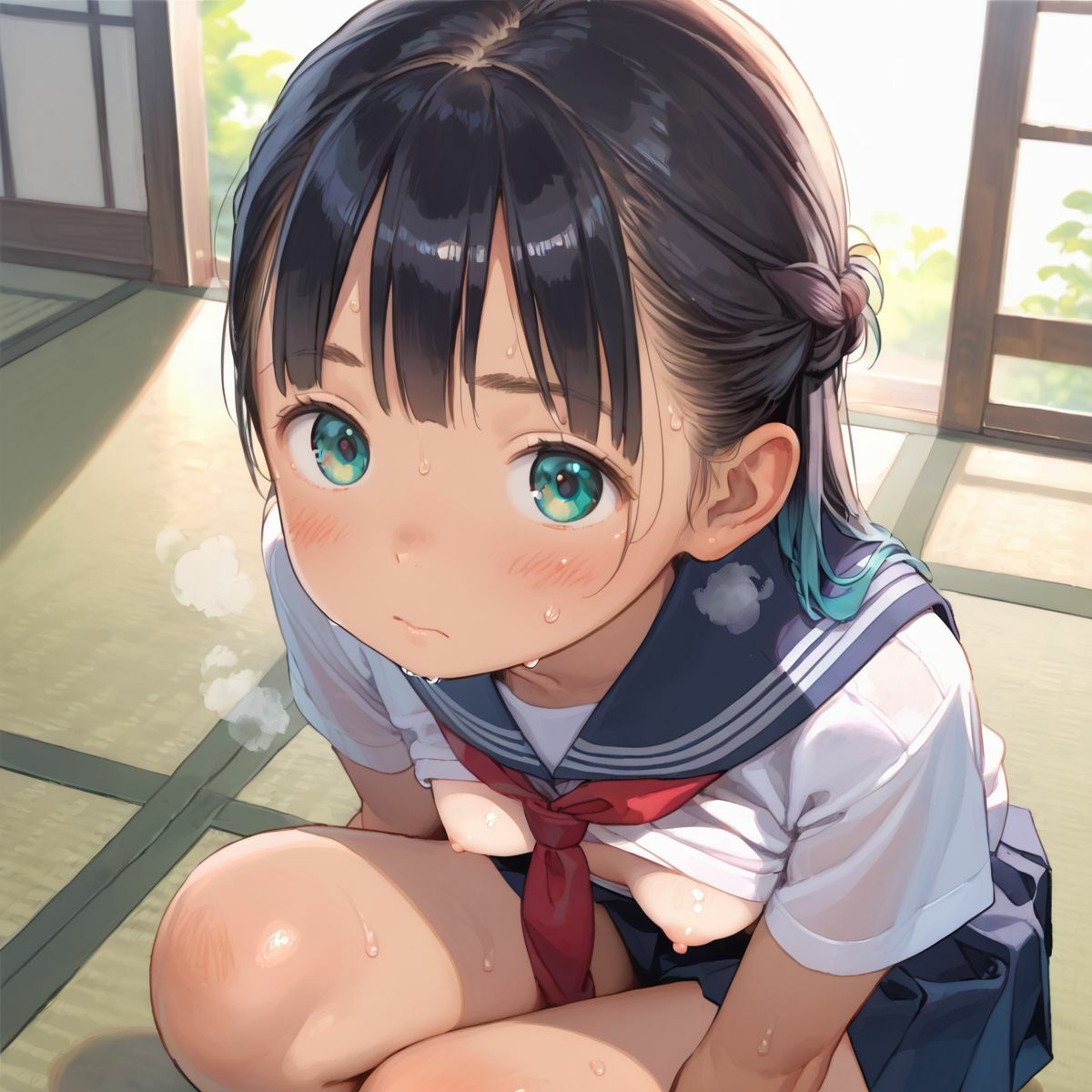 【エロ漫画】恋焦がれ、日焼けちっぱい美少女の憂鬱059