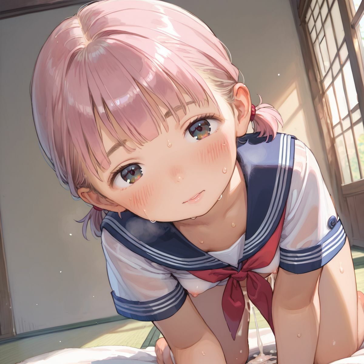 【エロ漫画】恋焦がれ、日焼けちっぱい美少女の憂鬱069