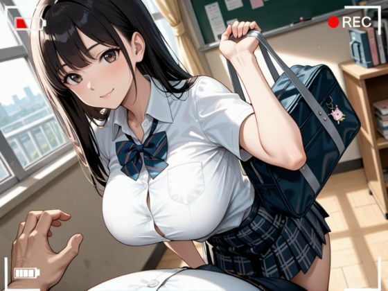 淫乱学園 クラスの巨乳女子校生のハメ撮り記録 画像1