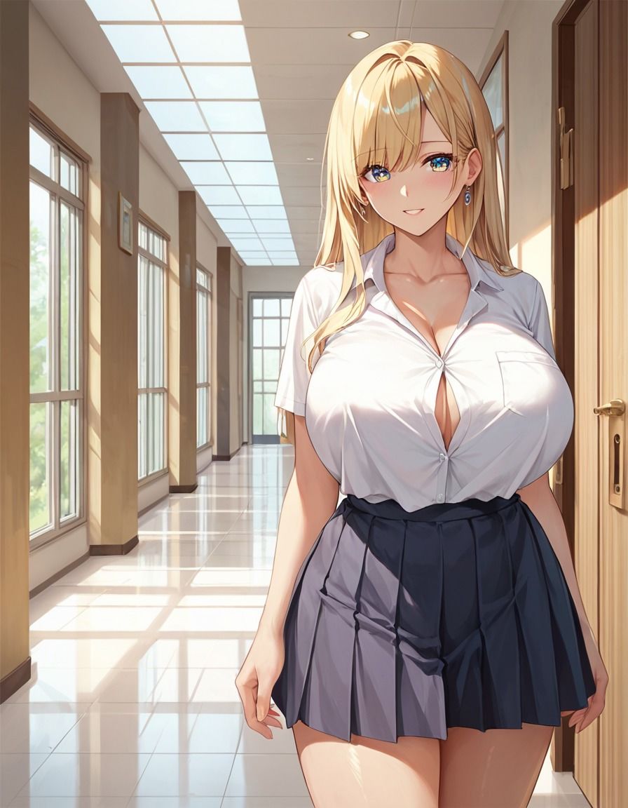 性欲が強すぎて中年教師を誘惑する淫乱女子校生1