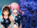 爆乳水泳部ピンク髪後輩と茶髪先輩を放課後プールで羞恥調教【4K】