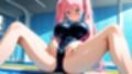 爆乳水泳部ピンク髪後輩と茶髪先輩を放課後プールで羞恥調教【4K】