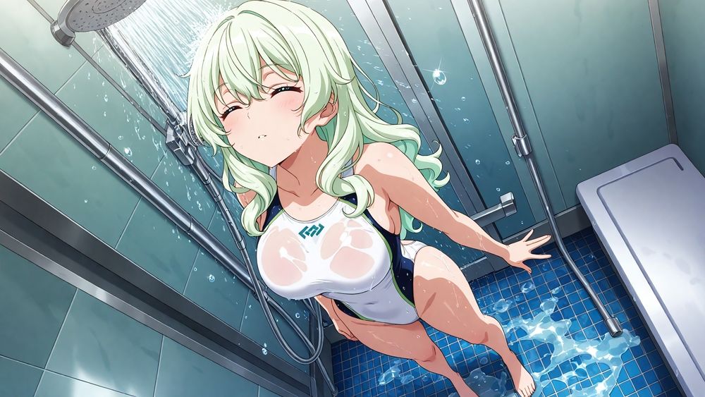爆乳白スク水美少女たちが水泳指導と称して受精交尾三昧【4K】 画像7