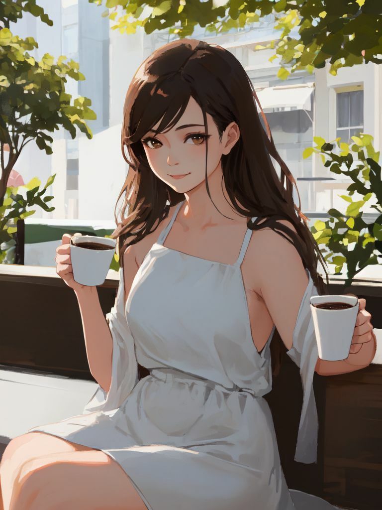 【273枚大容量】癒しのカフェタイムAI美女素材集 画像6