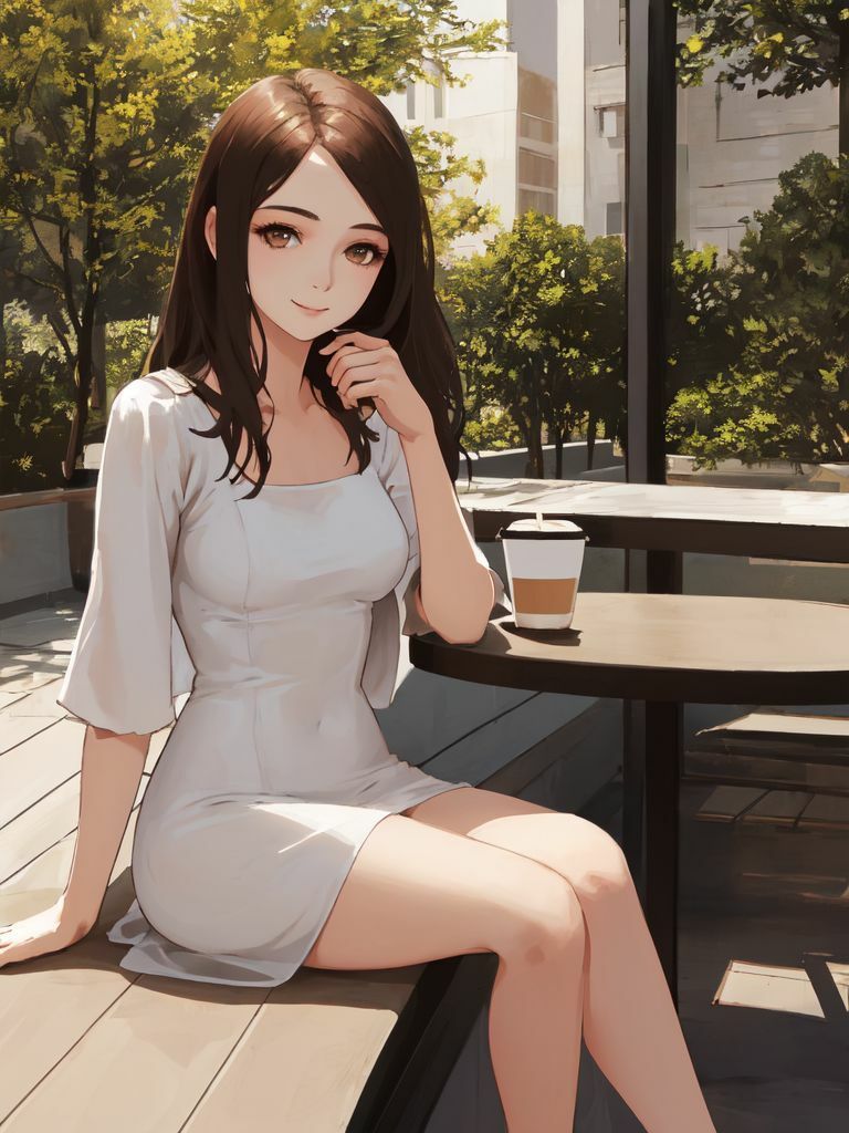 【273枚大容量】癒しのカフェタイムAI美女素材集 画像9