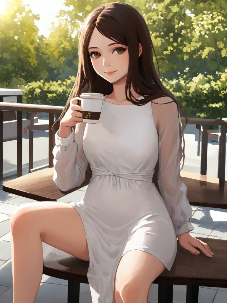 【273枚大容量】癒しのカフェタイムAI美女素材集 画像10