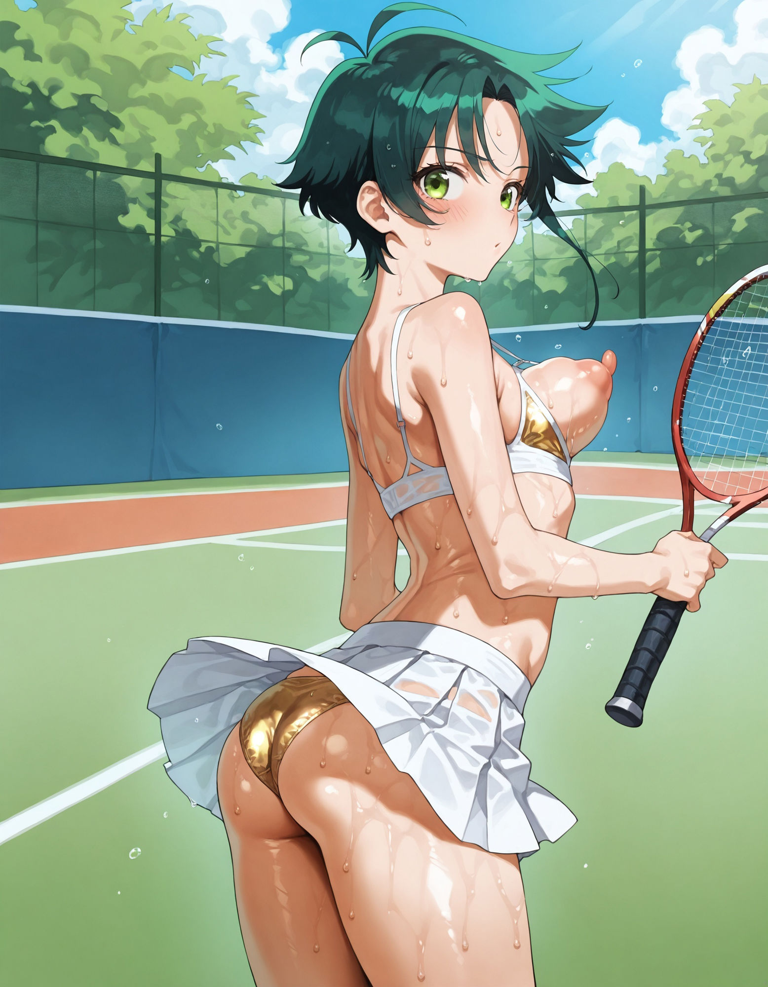 紫雲寺南のパンチラ〜えちえちテニスウェア編〜 画像8