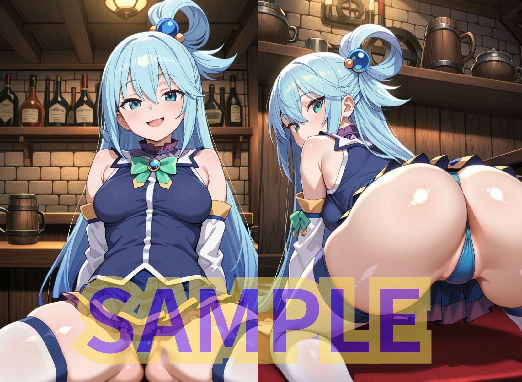 サンプル画像2:この素晴らしい3人がマイクロビキニを着たりおま○こを弄ってさそってくる(モザなし研究会) [d_636203]