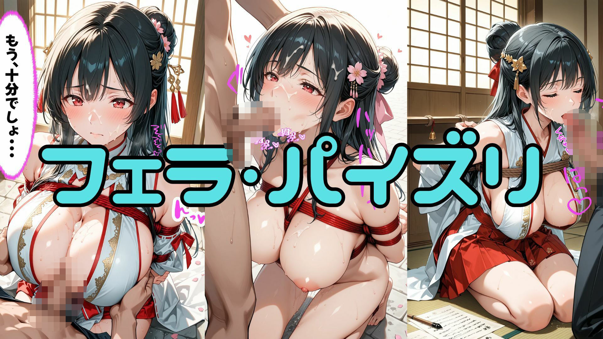 神域に囚われた黒髪巫女 〜縄に乱れる夜、背徳の神殿〜 画像6