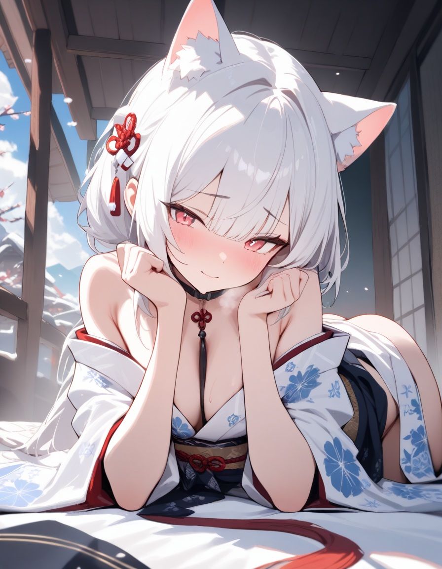 サンプル画像3:宵猫庵絵巻 〜白猫編〜(宵猫庵) [d_636317]