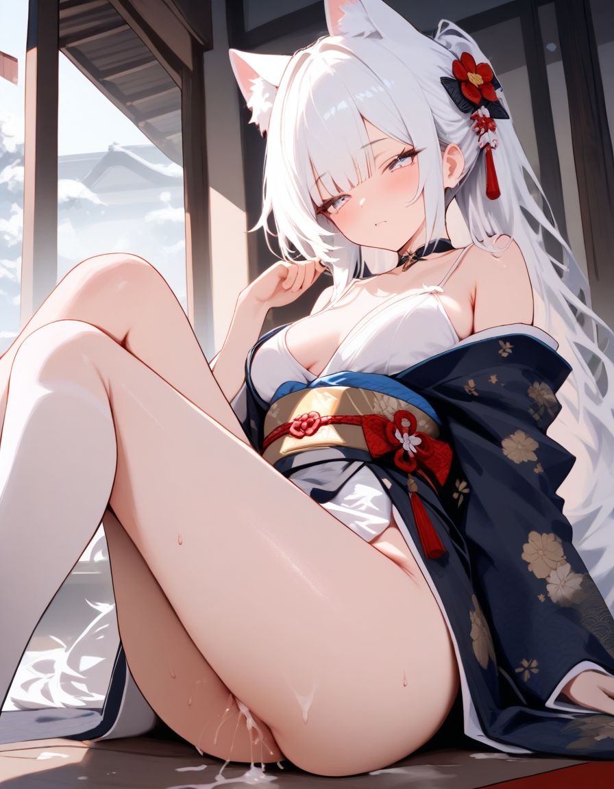 サンプル画像4:宵猫庵絵巻 〜白猫編〜(宵猫庵) [d_636317]