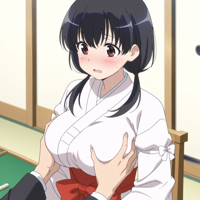 サンプル画像5:麻雀娘2(AI研究豚) [d_636326]