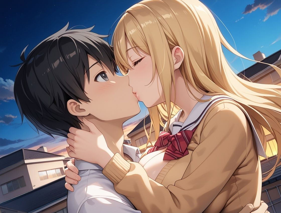 サンプル画像3:クラスのヤリマンギャルに陰キャの僕が限界まで精子を搾り取られた話(ホムラ) [d_636357]