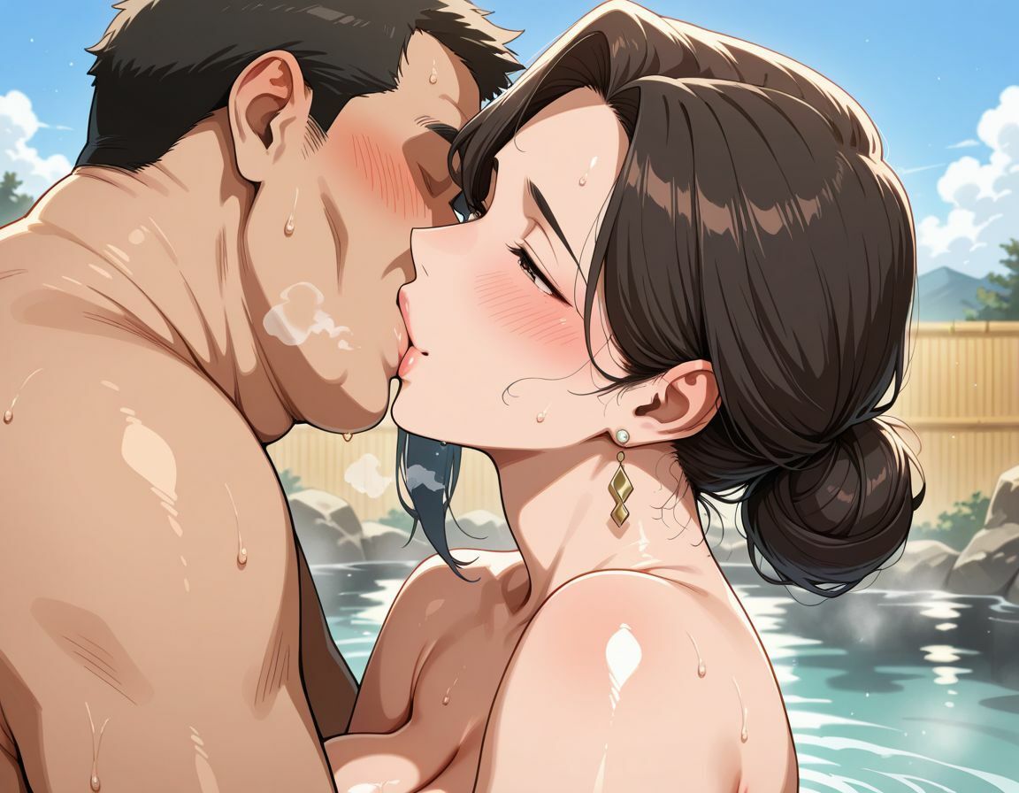 サンプル画像6:爆乳人妻女将ときもおじ乱交セックス(エロべも太郎) [d_636570]