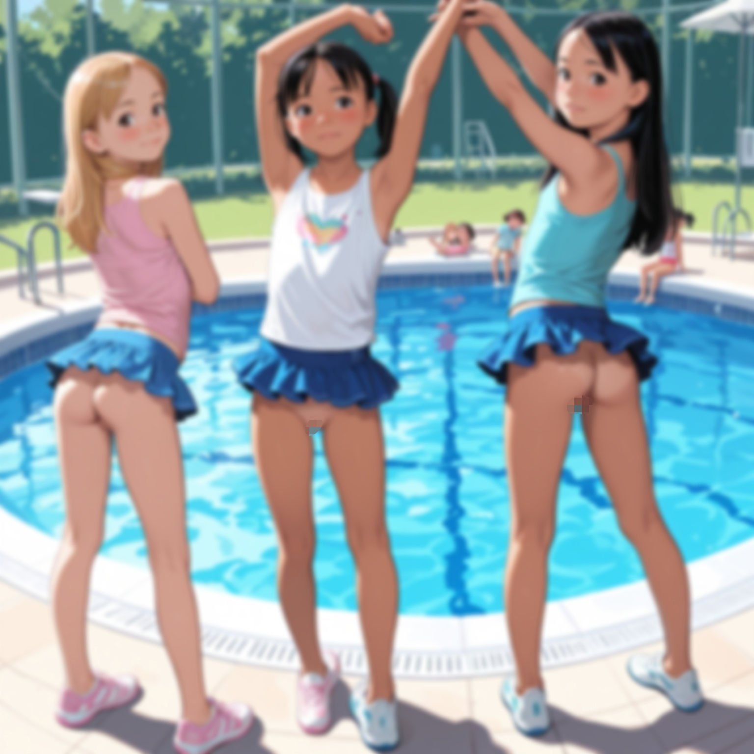 プールで女の子のスジを狙って撮影！ 1 すじ微無毛愛好会 エロ画像2