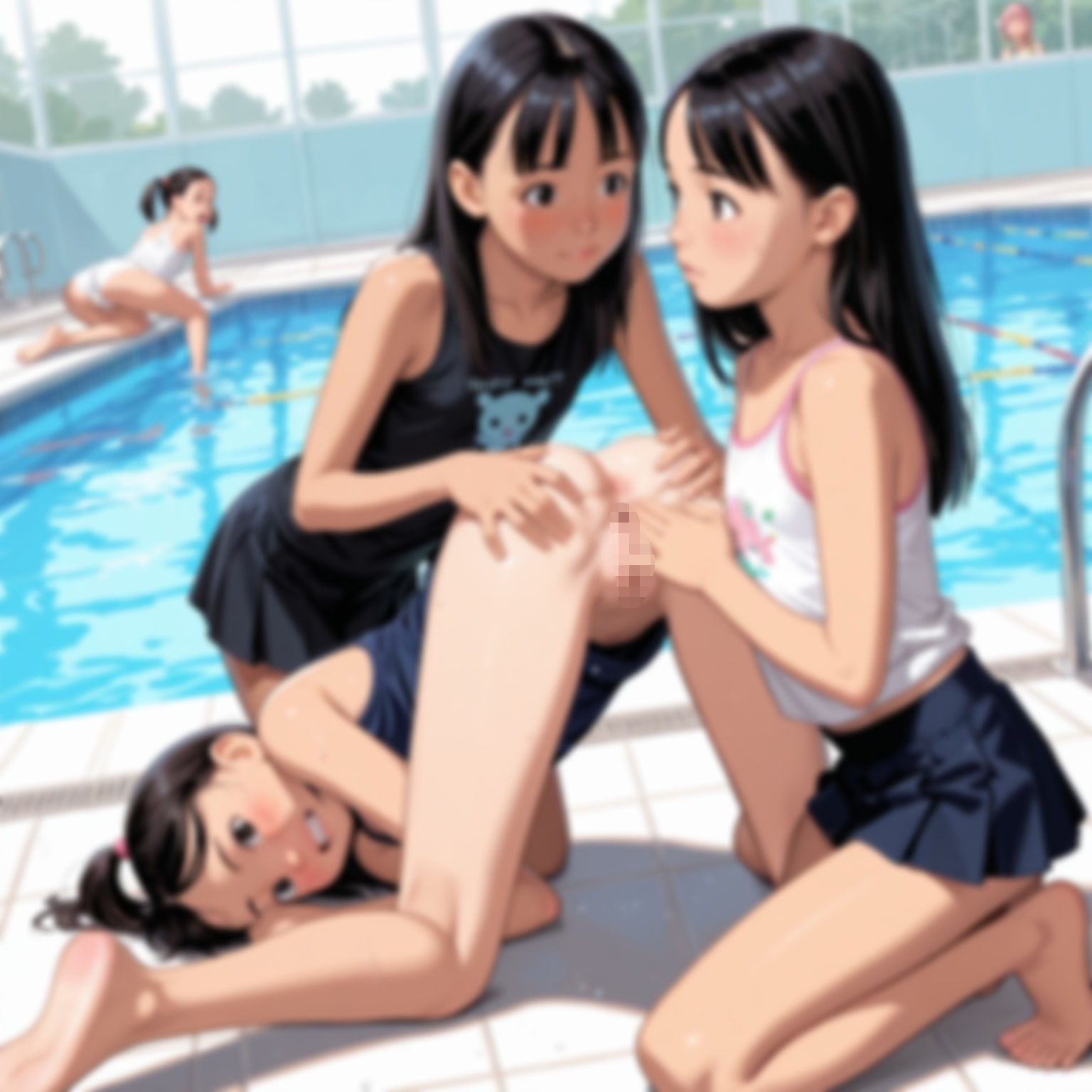 プールで女の子のスジを狙って撮影！ 1 すじ微無毛愛好会 エロ画像6