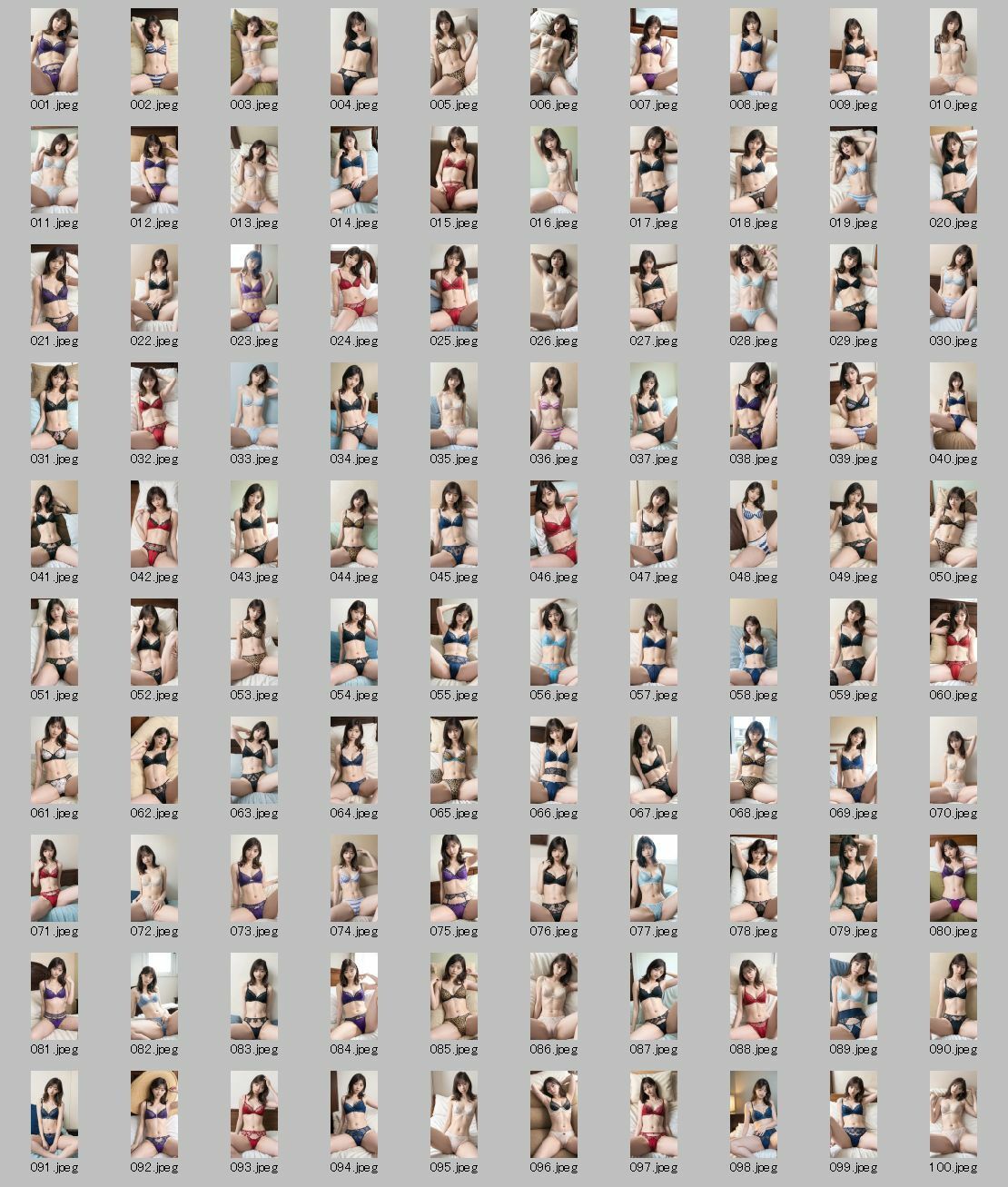 サンプル画像6:【AI実写】誰かに似ている？ 【実写風AIセクシー下着グラビア】Vol.5(美伝プロジェクト) [d_636671]