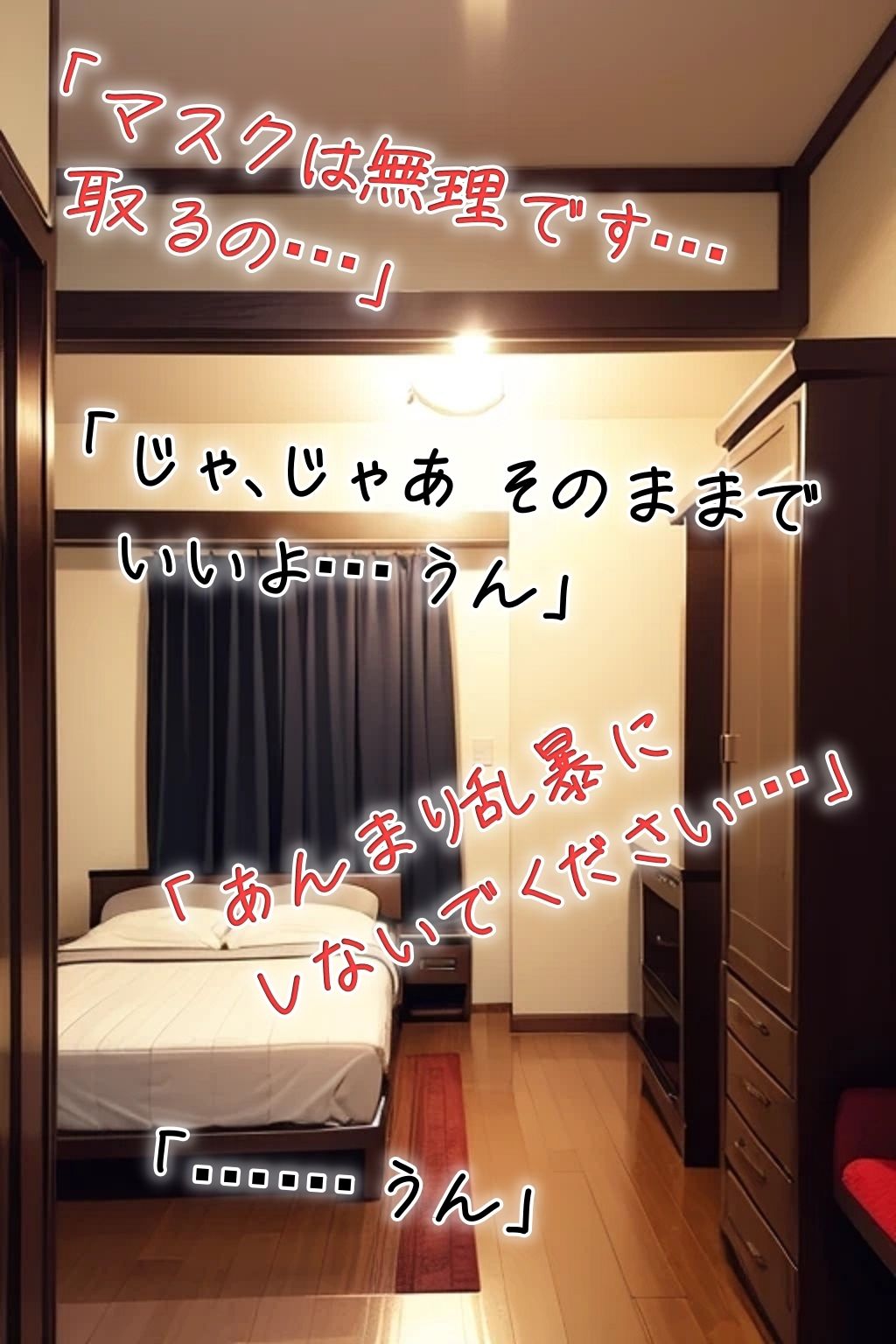 サンプル画像4:オトナのパパ活「マスクは無理です…取るの…」(くまとねこ屋) [d_636678]