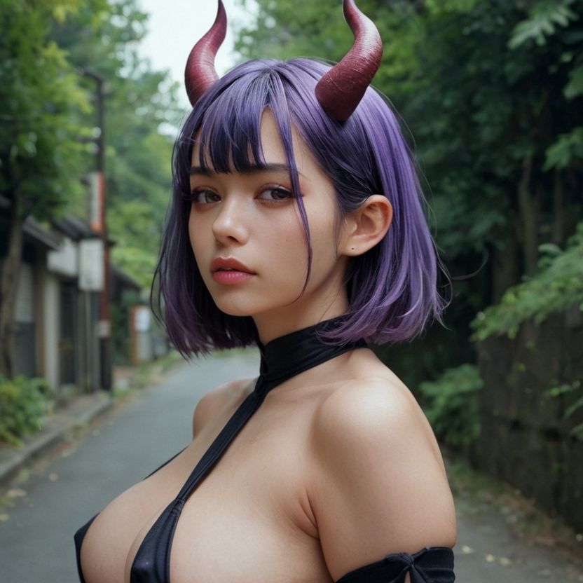 サンプル画像5:色々な髪の色のサキュバス（後半のカラミは金髪多め）（セリフなし  AI画像集）(アフェアーアモーレ) [d_636702]