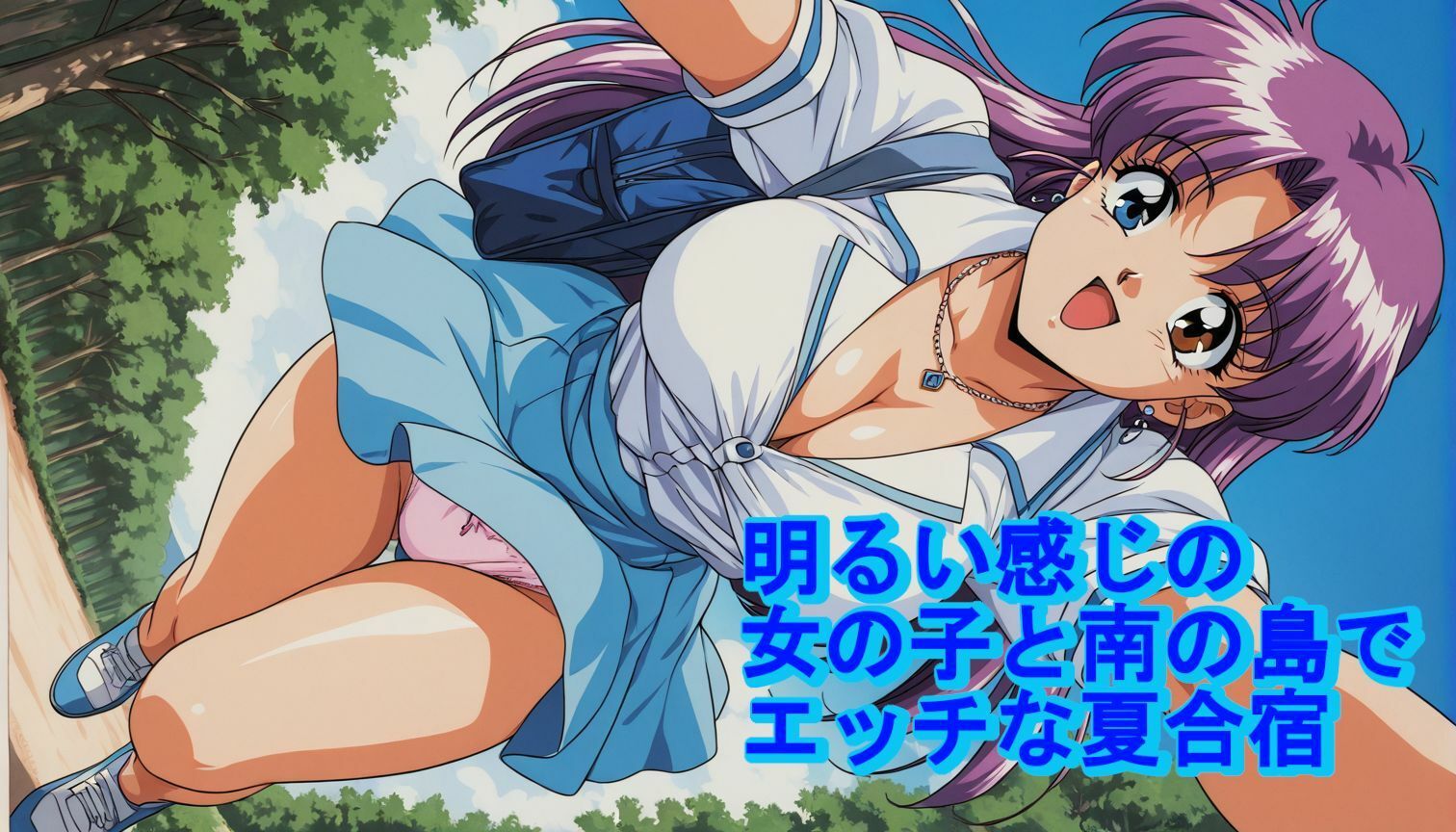 サンプル画像1:明るい感じの女の子と南の島でエッチな夏合宿(kurara natu) [d_636821]
