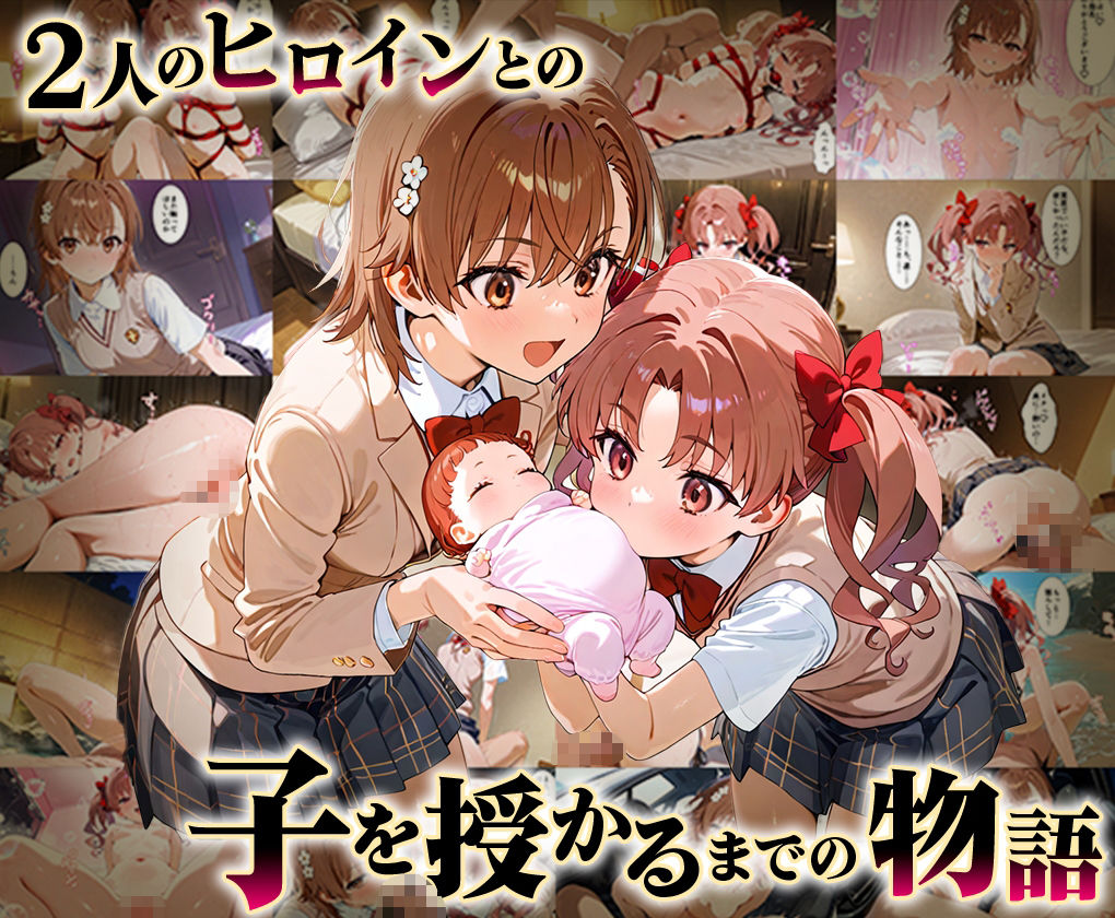 サンプル画像1:「生まれてきてよかった…」催●支配アプリで支配された2人のヒロインと‘家族’になるまでの話。_美○×黒○(おなち丸) [d_636894]