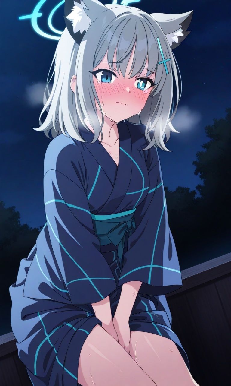 サンプル画像1:浴衣デートで野外放尿！〜先生、周囲を見張っておいてね？〜(yamino games) [d_636911]